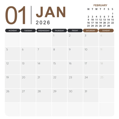 Dogue De Bordeaux - Square Calendar 2026