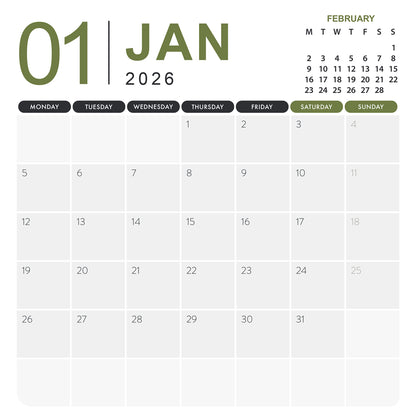 English Springer Spaniel - Square Calendar 2026