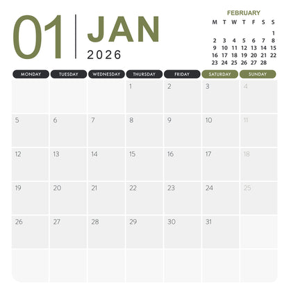 Fox Terrier - Square Calendar 2026