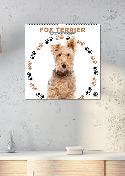 Fox Terrier - Square Calendar 2026