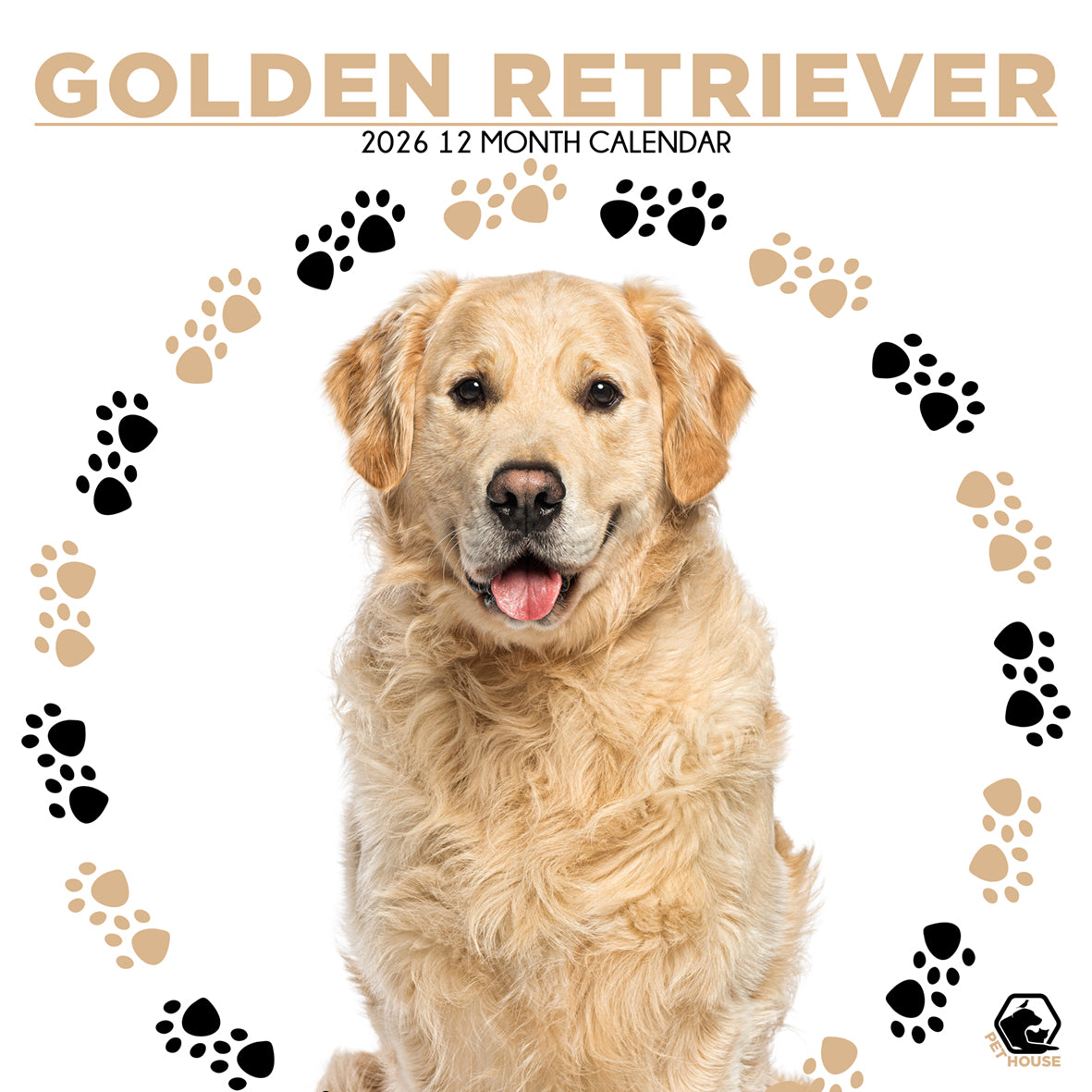 Golden Retriever - Square Calendar 2026