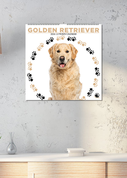 Golden Retriever - Square Calendar 2026