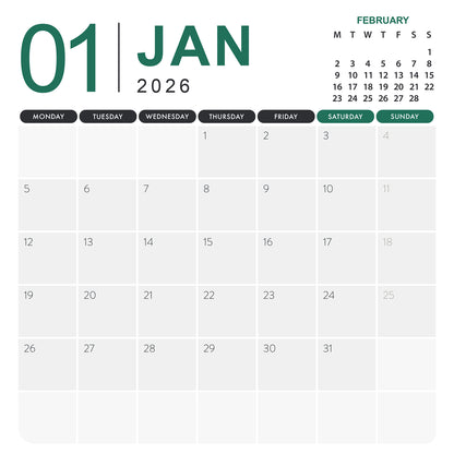 Irish Setter - Square Calendar 2026