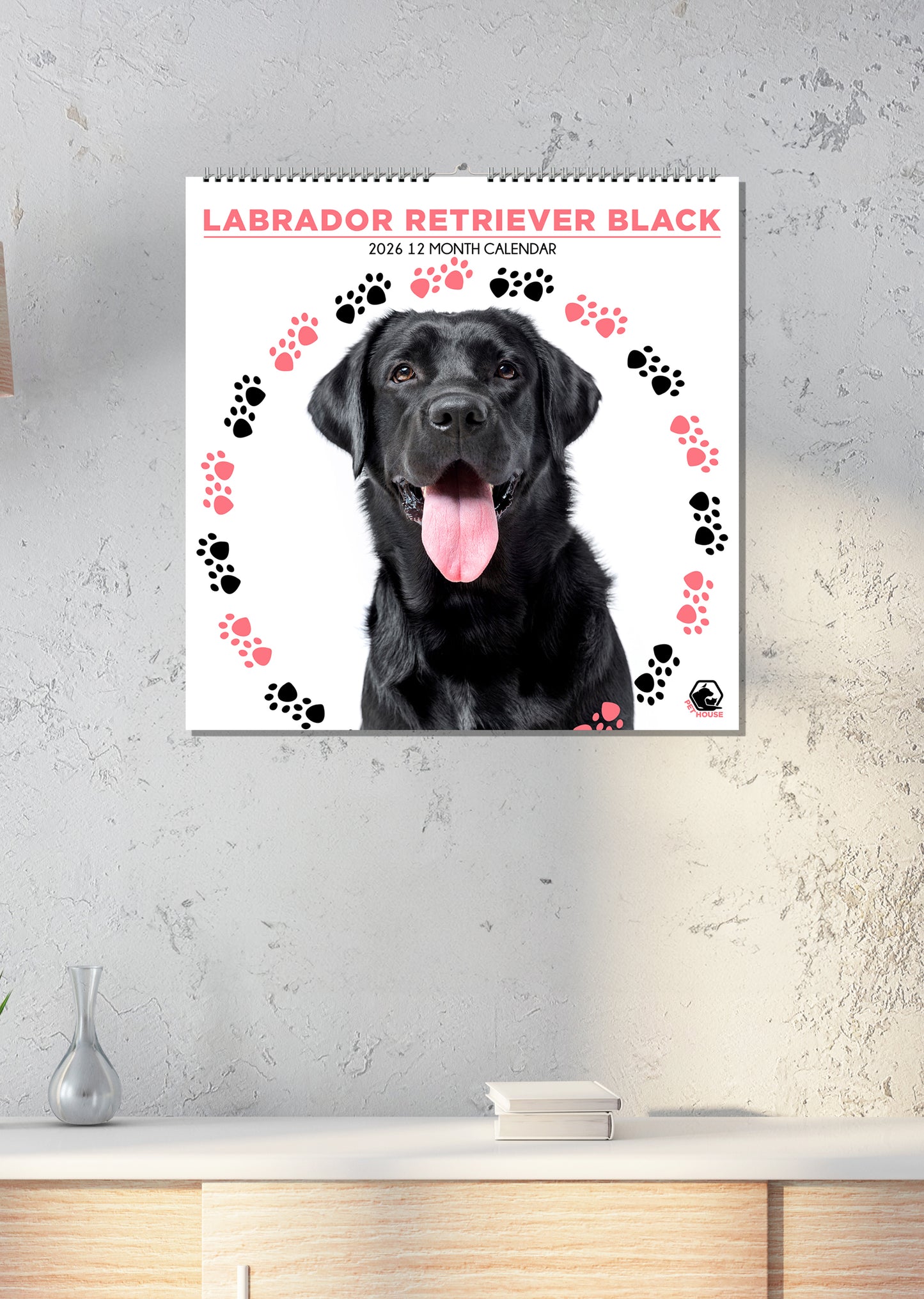 Labrador Retriever Black - Square Calendar 2026