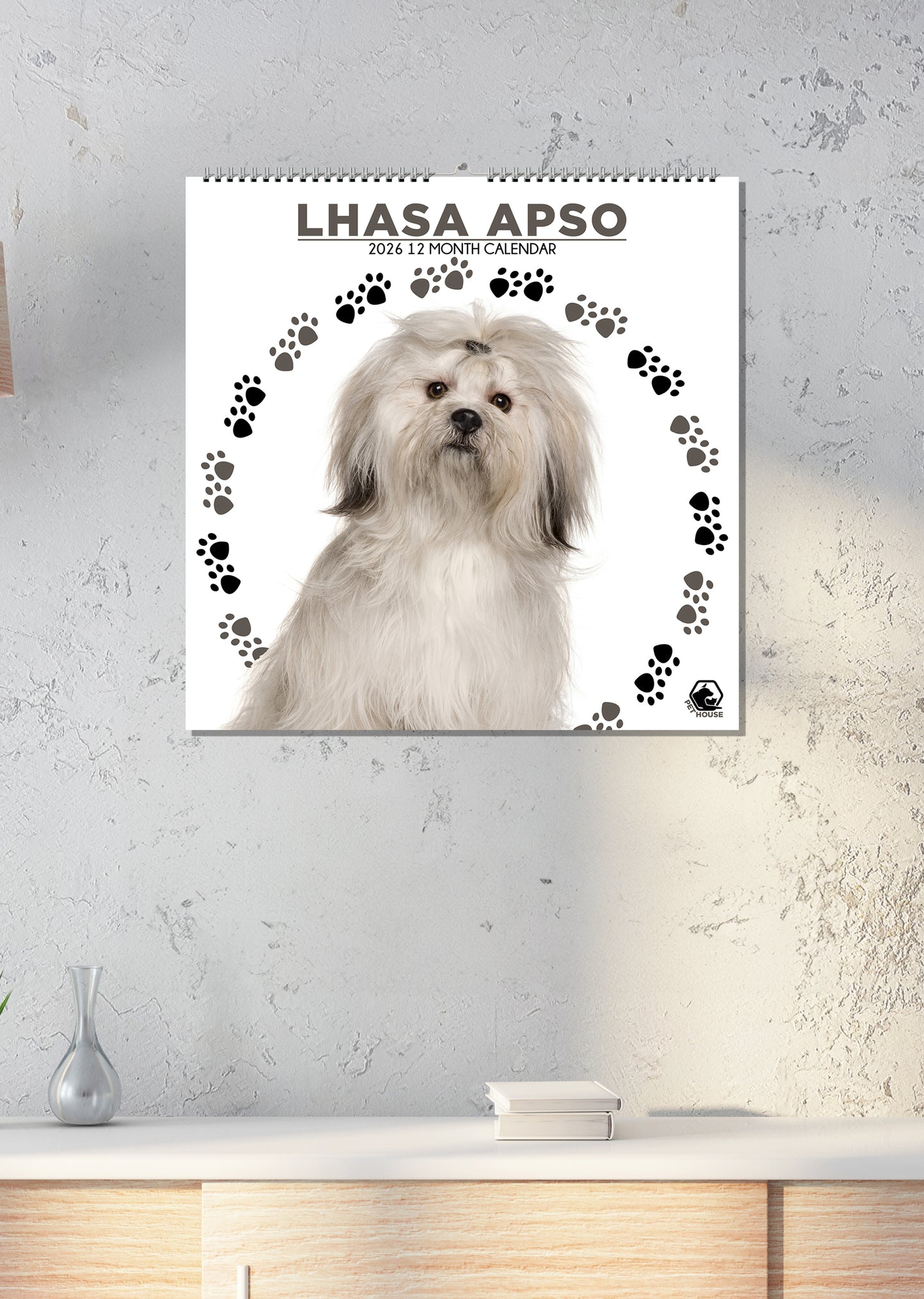 Lhasa Apso - Square Calendar 2026