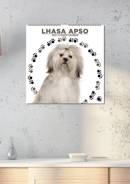Lhasa Apso - Square Calendar 2026