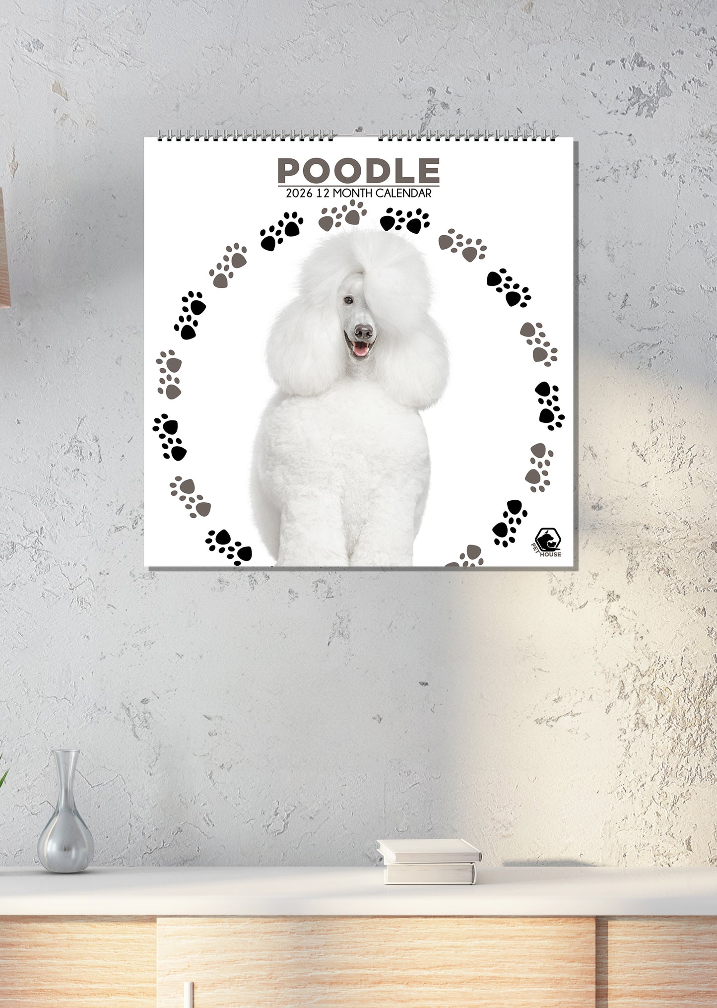Poodle - Square Calendar 2026