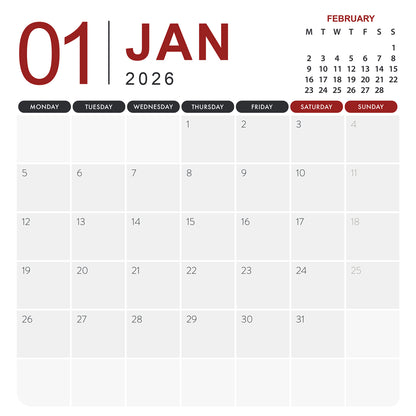Schipperke - Square Calendar 2026