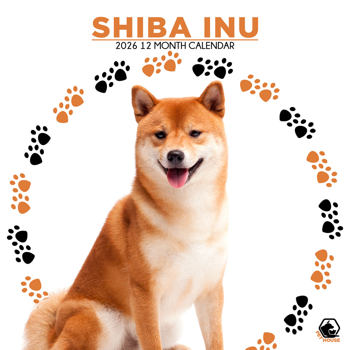 Shiba Inu - Square Calendar 2026