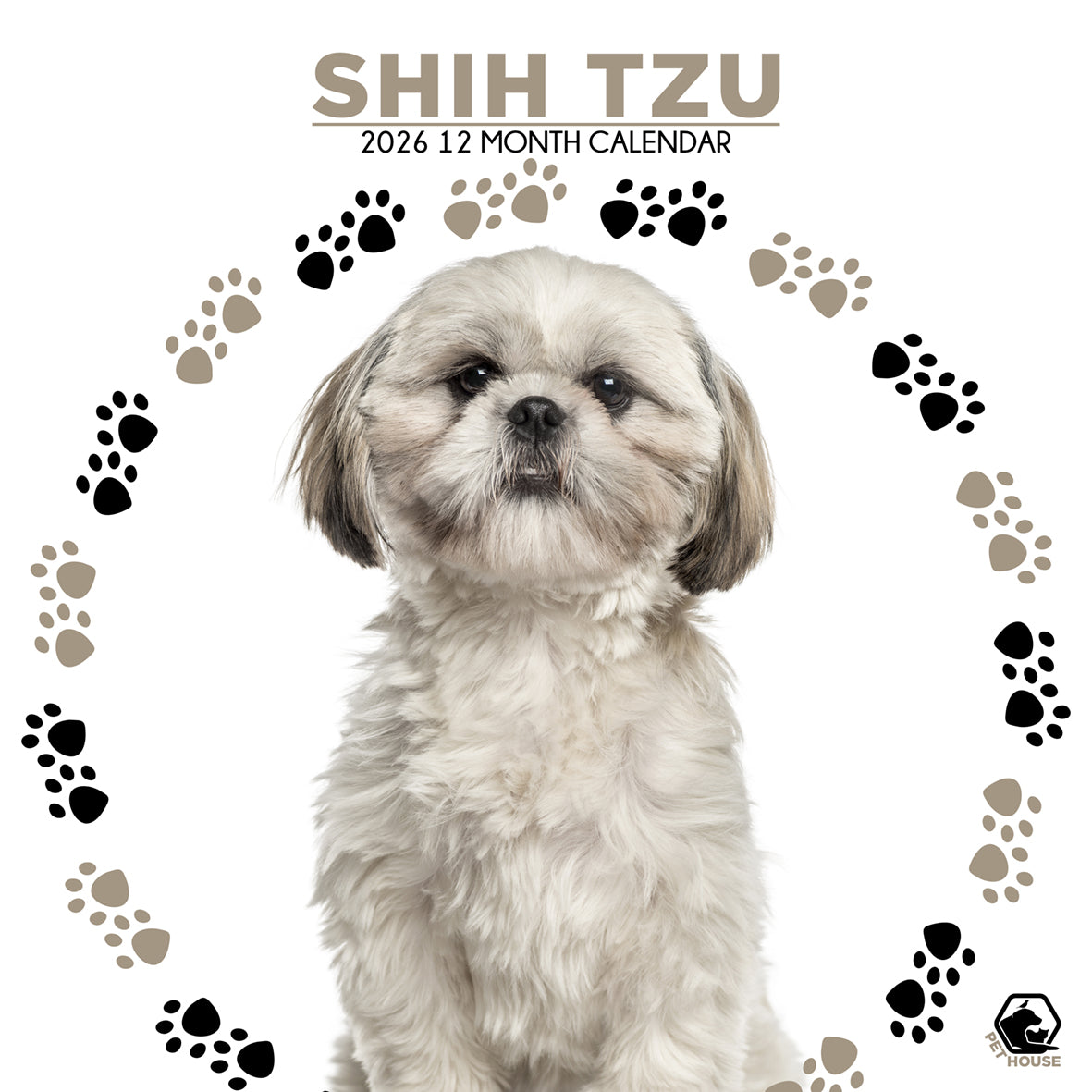 Shih Tzu - Square Calendar 2026