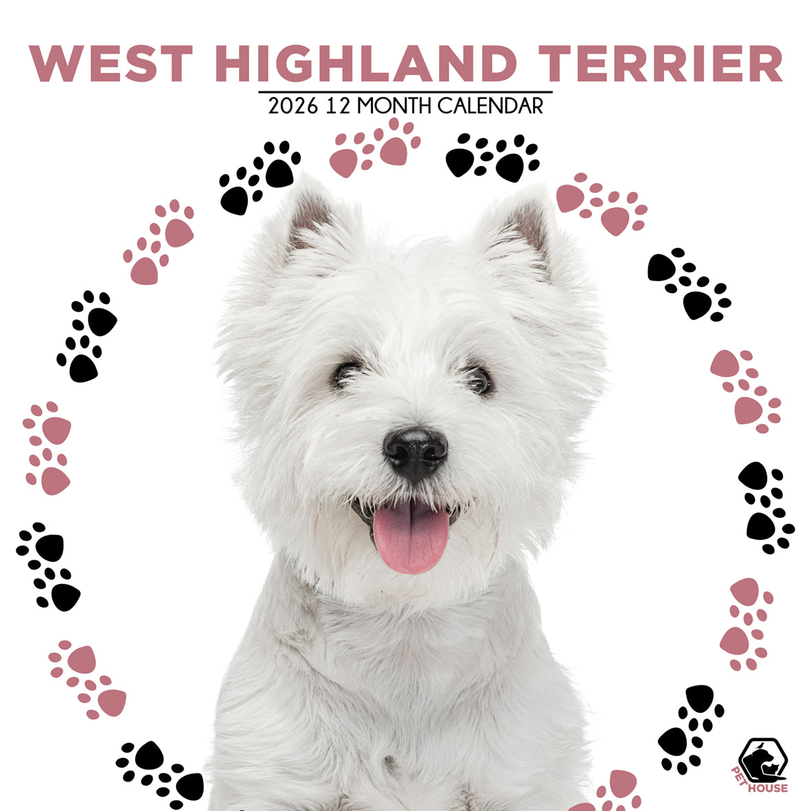 West Highland Terrier Square Calendar 2026 CalendarsRus