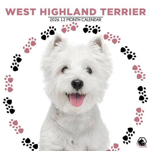 West Highland Terrier - Square Calendar 2026