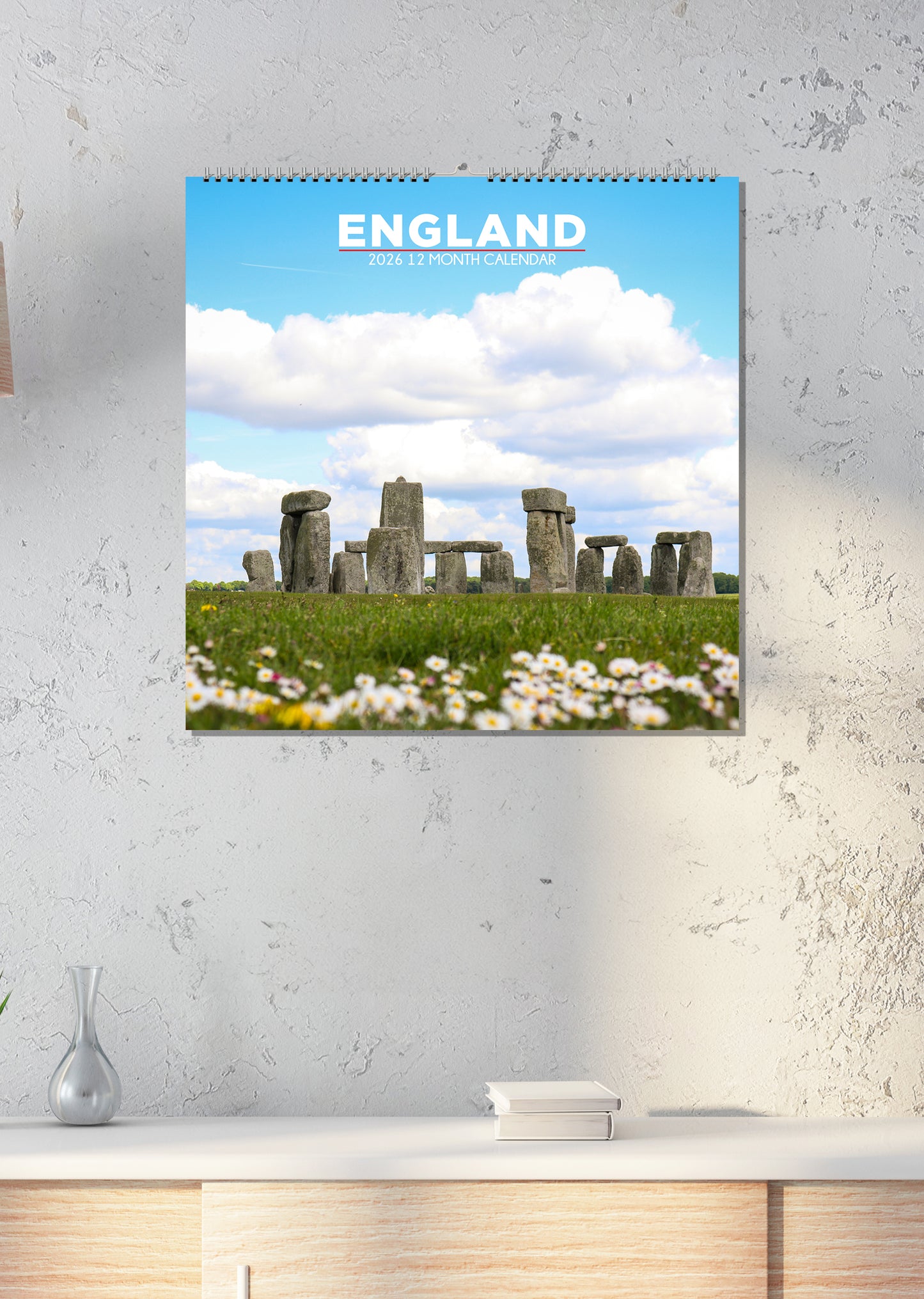 England - Square Calendar 2026