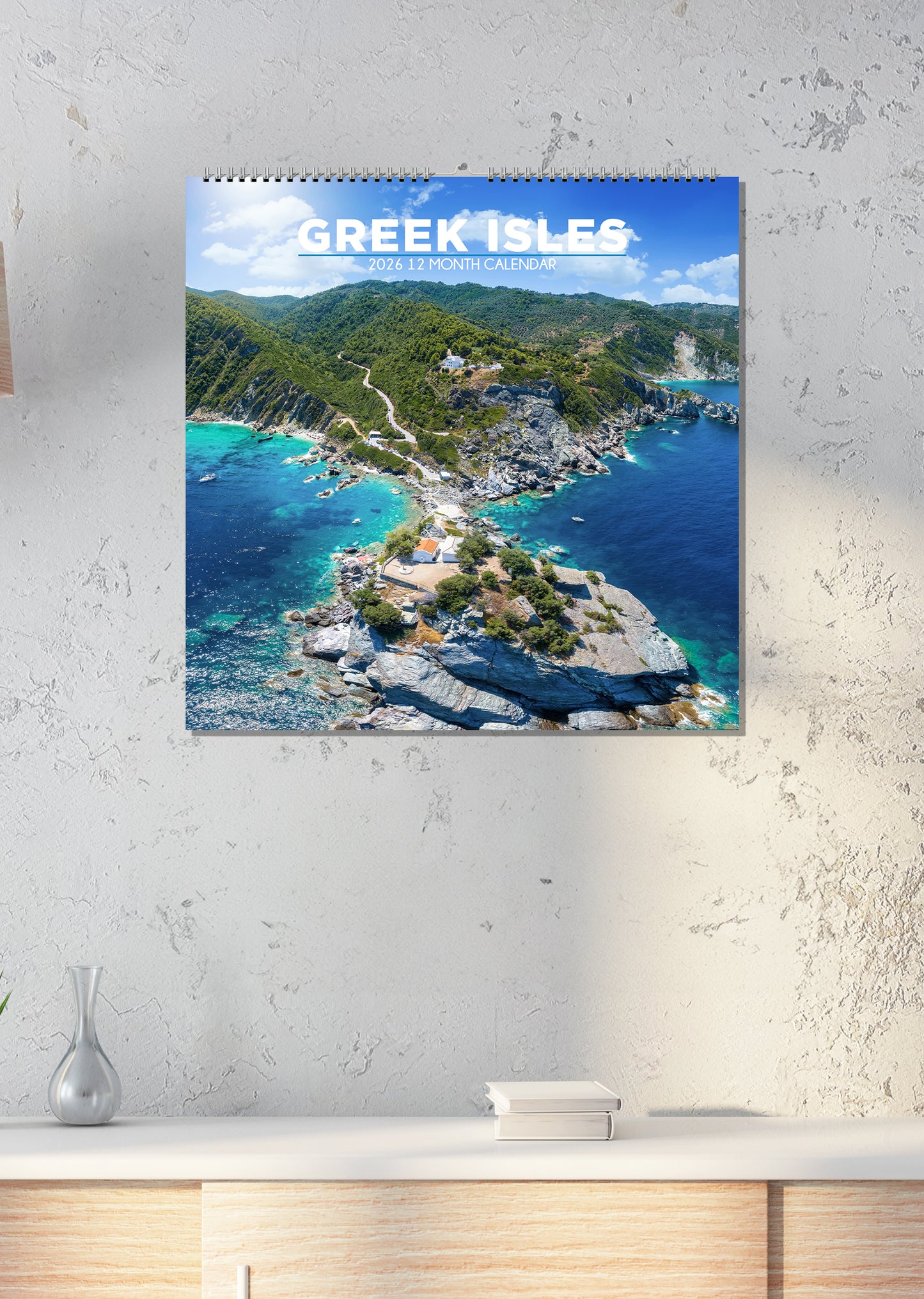 Greek Isles - Square Calendar 2026