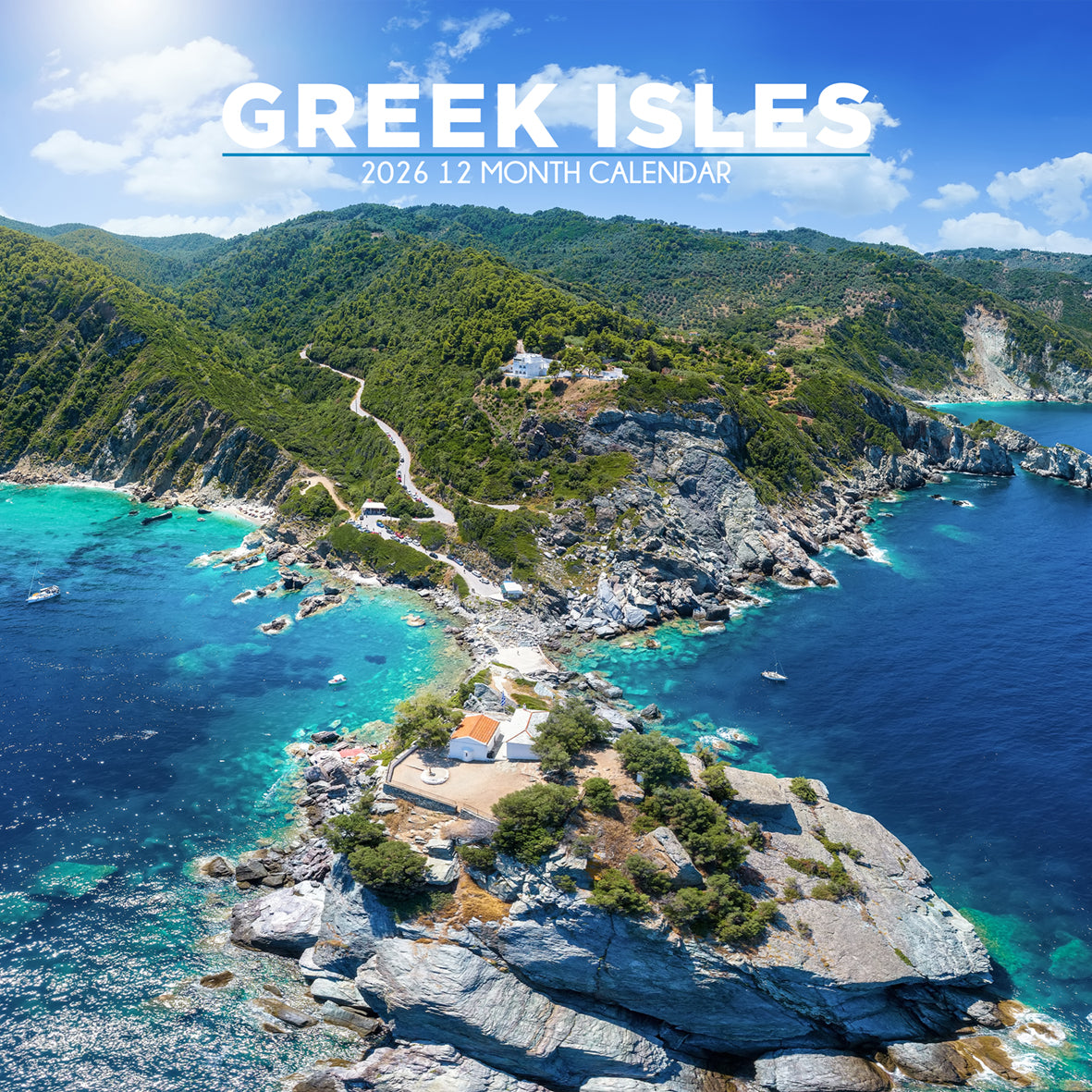 Greek Isles - Square Calendar 2026