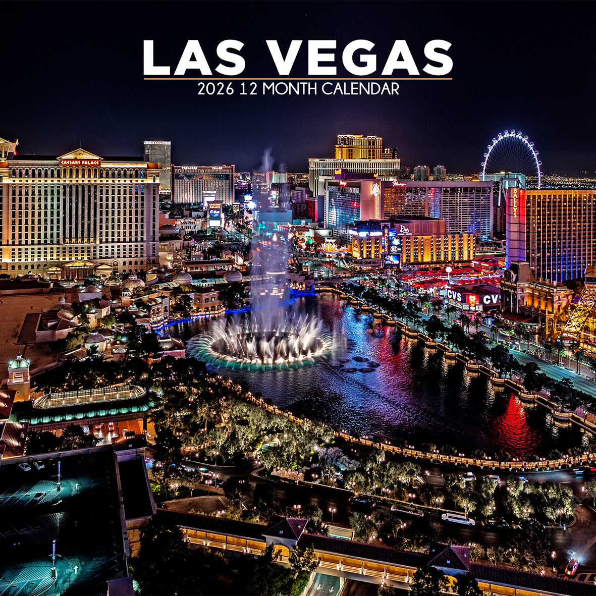 Las Vegas - Square Calendar 2026