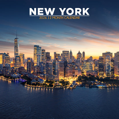 New York - Square Calendar 2026