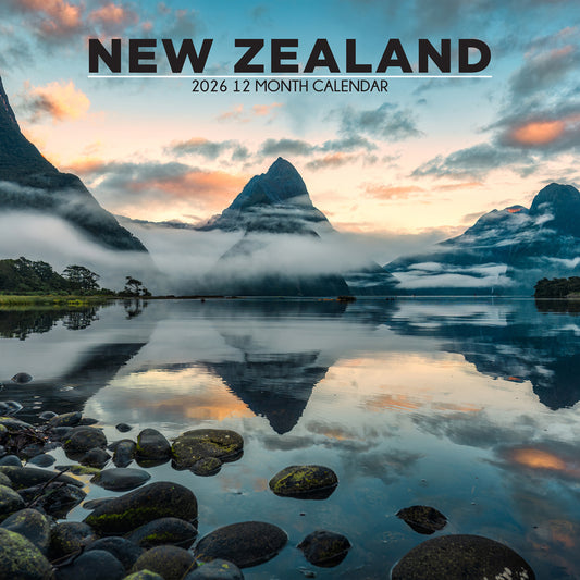 New Zealand - Square Calendar 2026