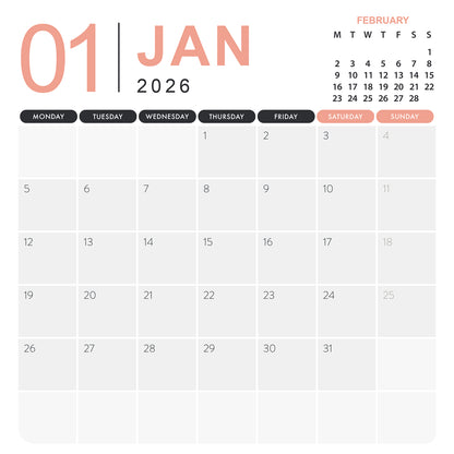 Paris - Square Calendar 2026