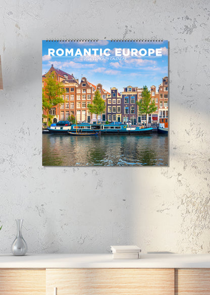 Romantic Europe - Square Calendar 2026