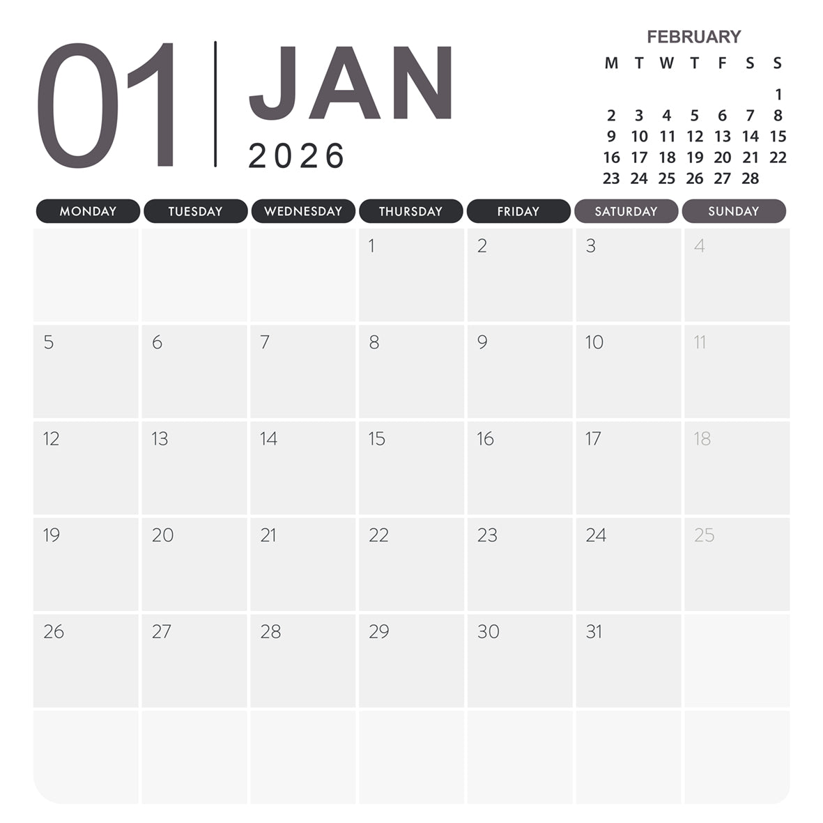 Route 66 - Square Calendar 2026