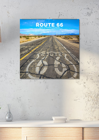 Route 66 - Square Calendar 2026