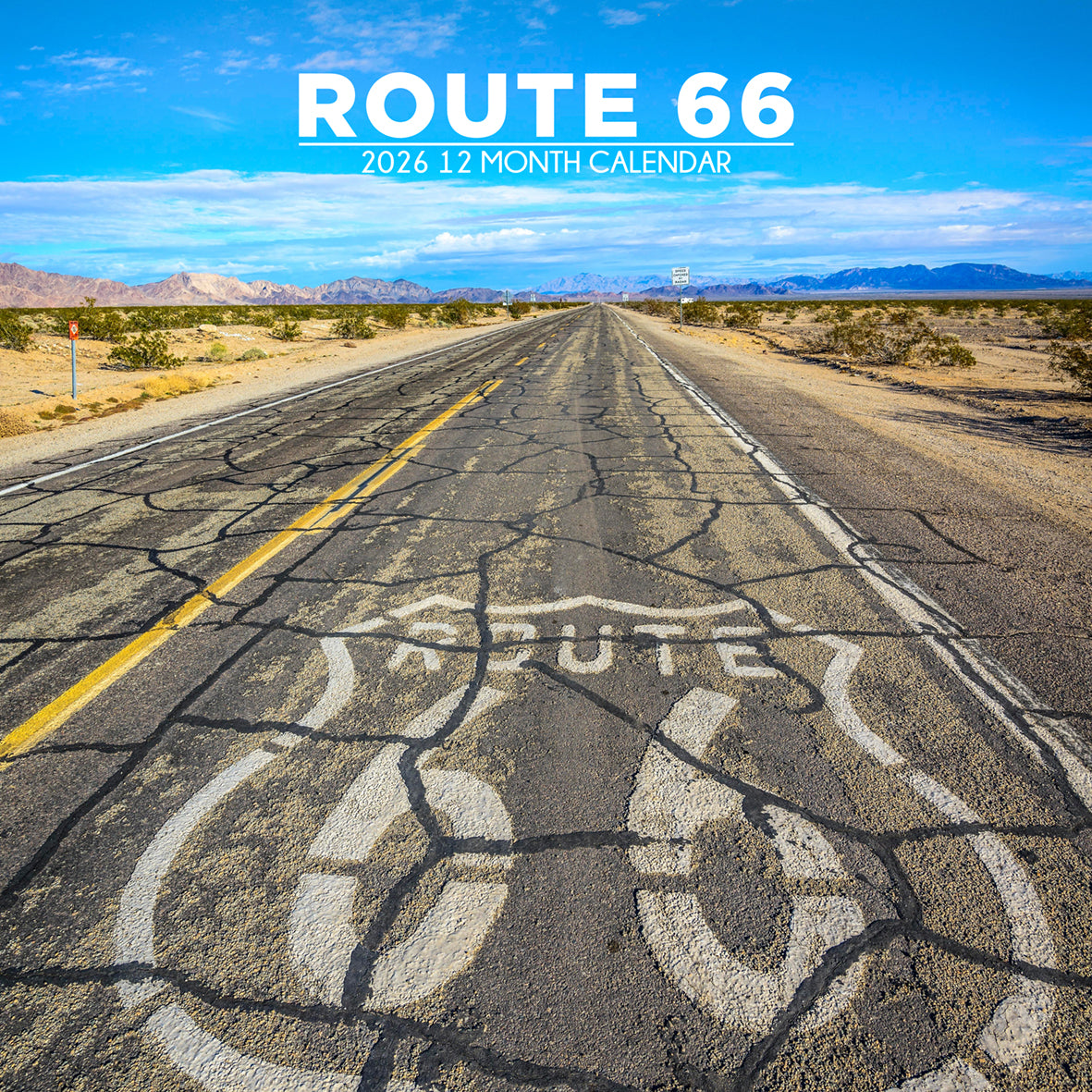 Route 66 - Square Calendar 2026
