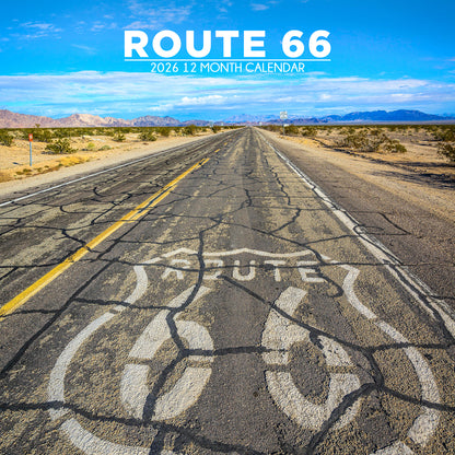 Route 66 - Square Calendar 2026