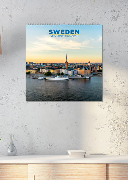 Sweden - Square Calendar 2026
