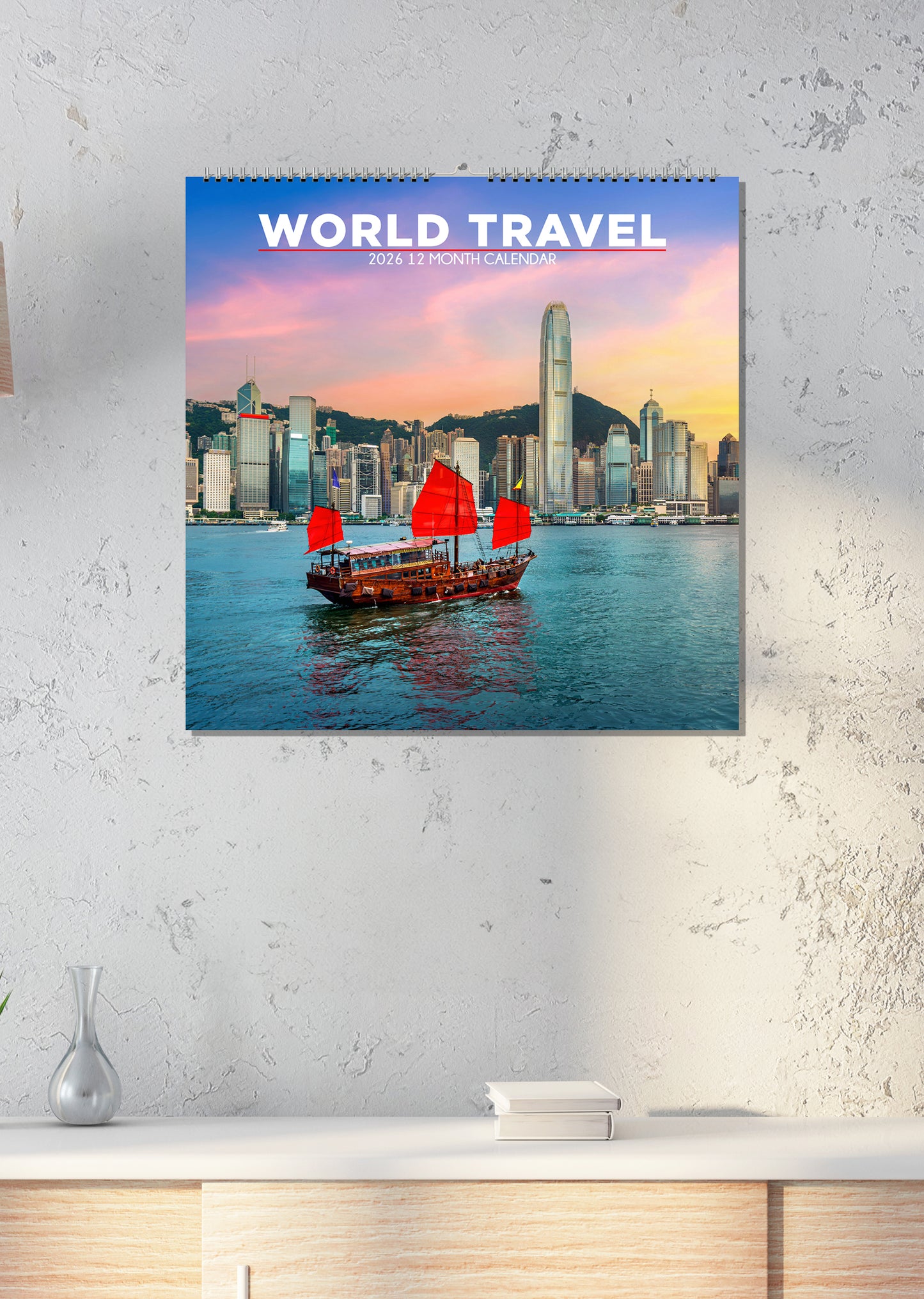 World Travel - Square Calendar 2026