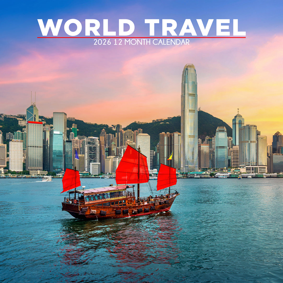 World Travel - Square Calendar 2026