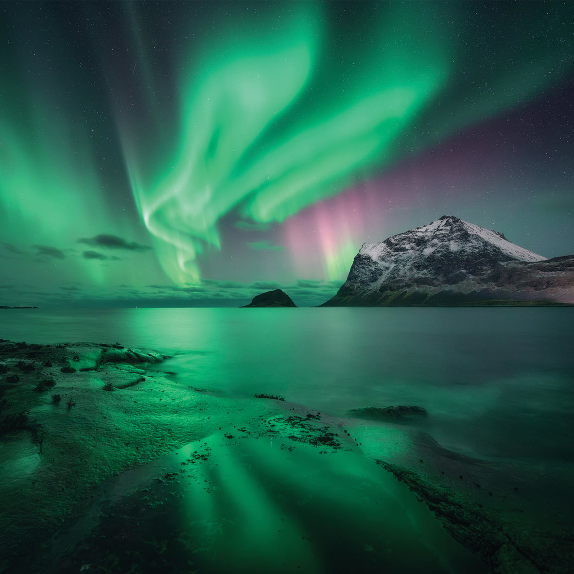 Aurora Borealis - Square Calendar 2026