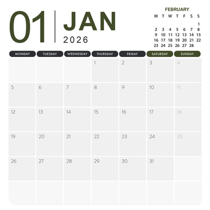 Deep Forest - Square Calendar 2026