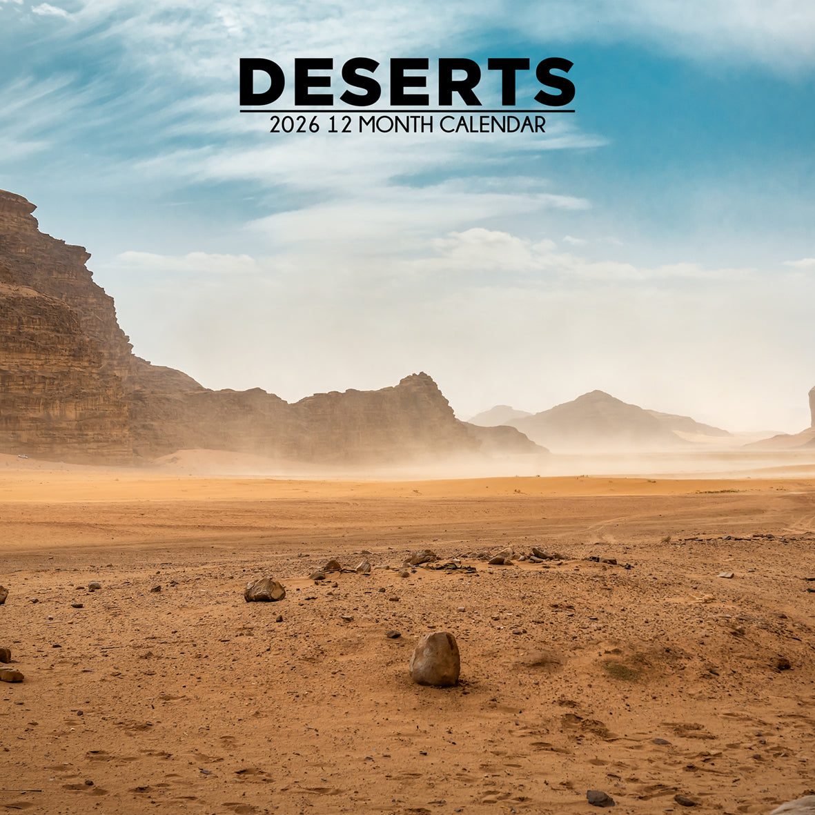 Deserts - Square Calendar 2026