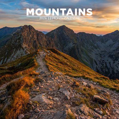 Mountains - Square Calendar 2026