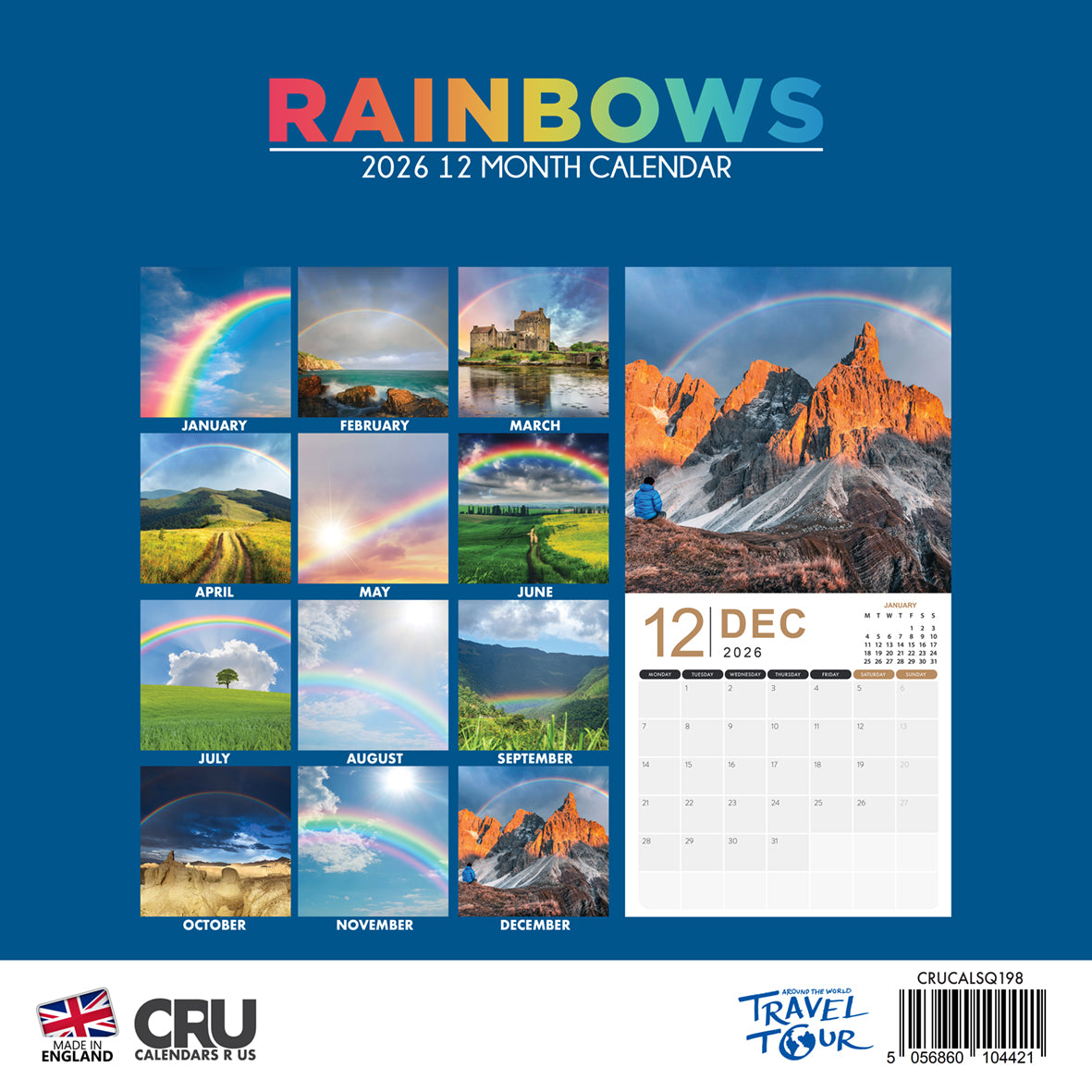 Rainbows - Square Calendar 2026