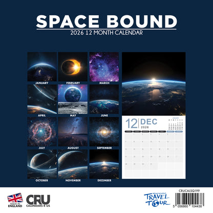 Space Bound - Square Calendar 2026