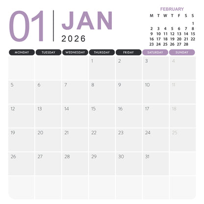 Sunsets - Square Calendar 2026
