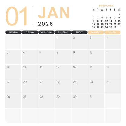 Tropical Islands - Square Calendar 2026