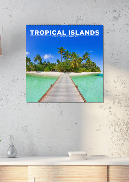 Tropical Islands - Square Calendar 2026