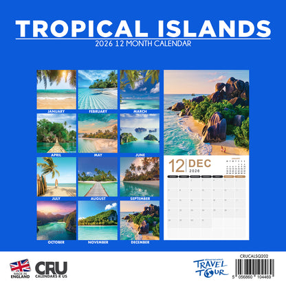 Tropical Islands - Square Calendar 2026