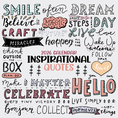 Inspirational Quotes - Calendar 2026