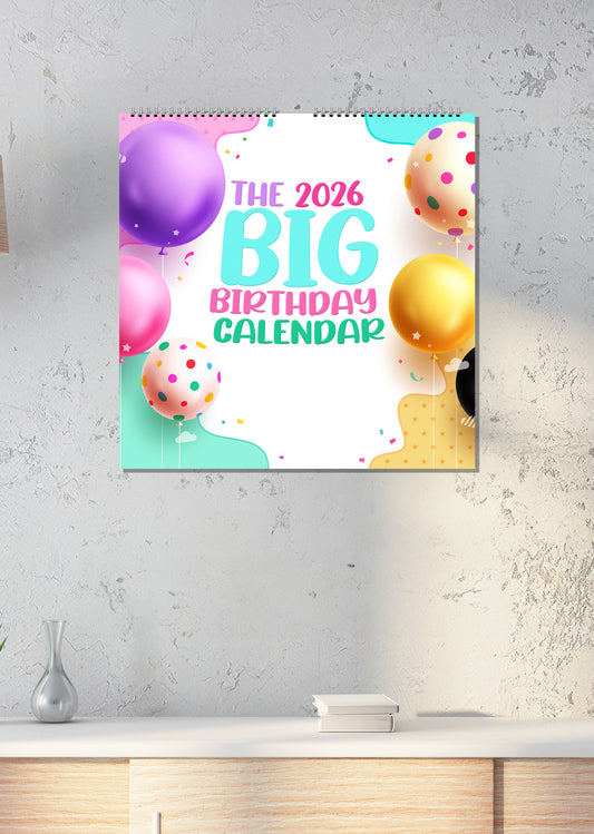 Big Birthday Calendar - Calendar 2026