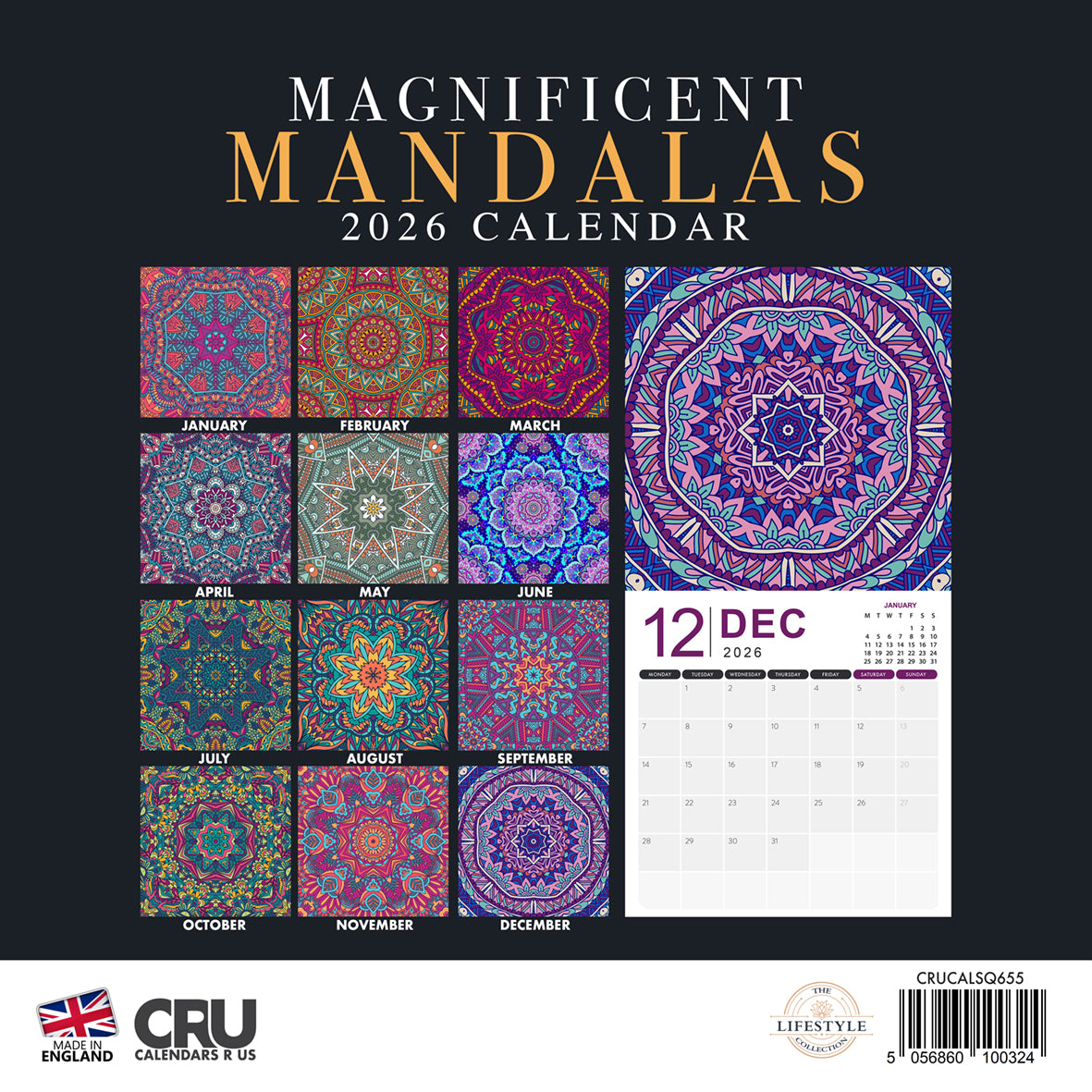 Magnificent Mandalas - Calendar 2026