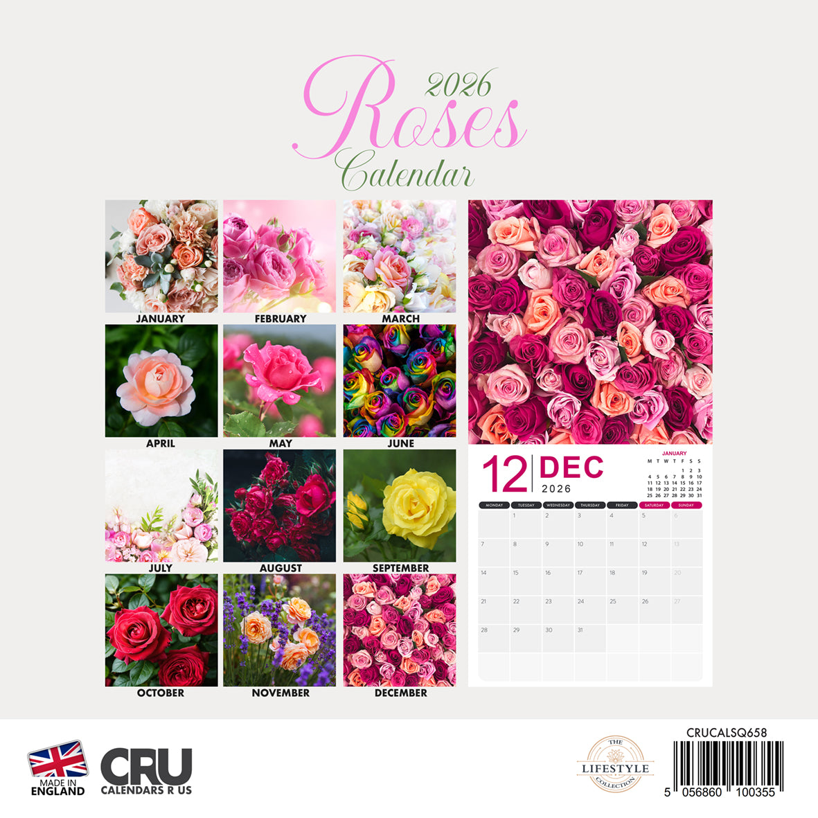 Roses - Calendar 2026