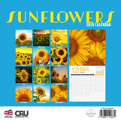 Sunflowers - Calendar 2026