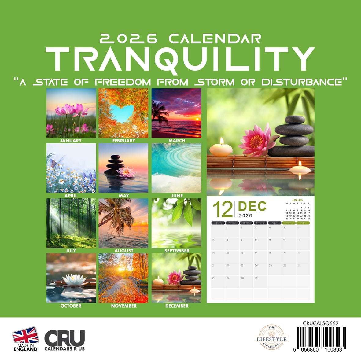 Tranquility - Calendar 2026