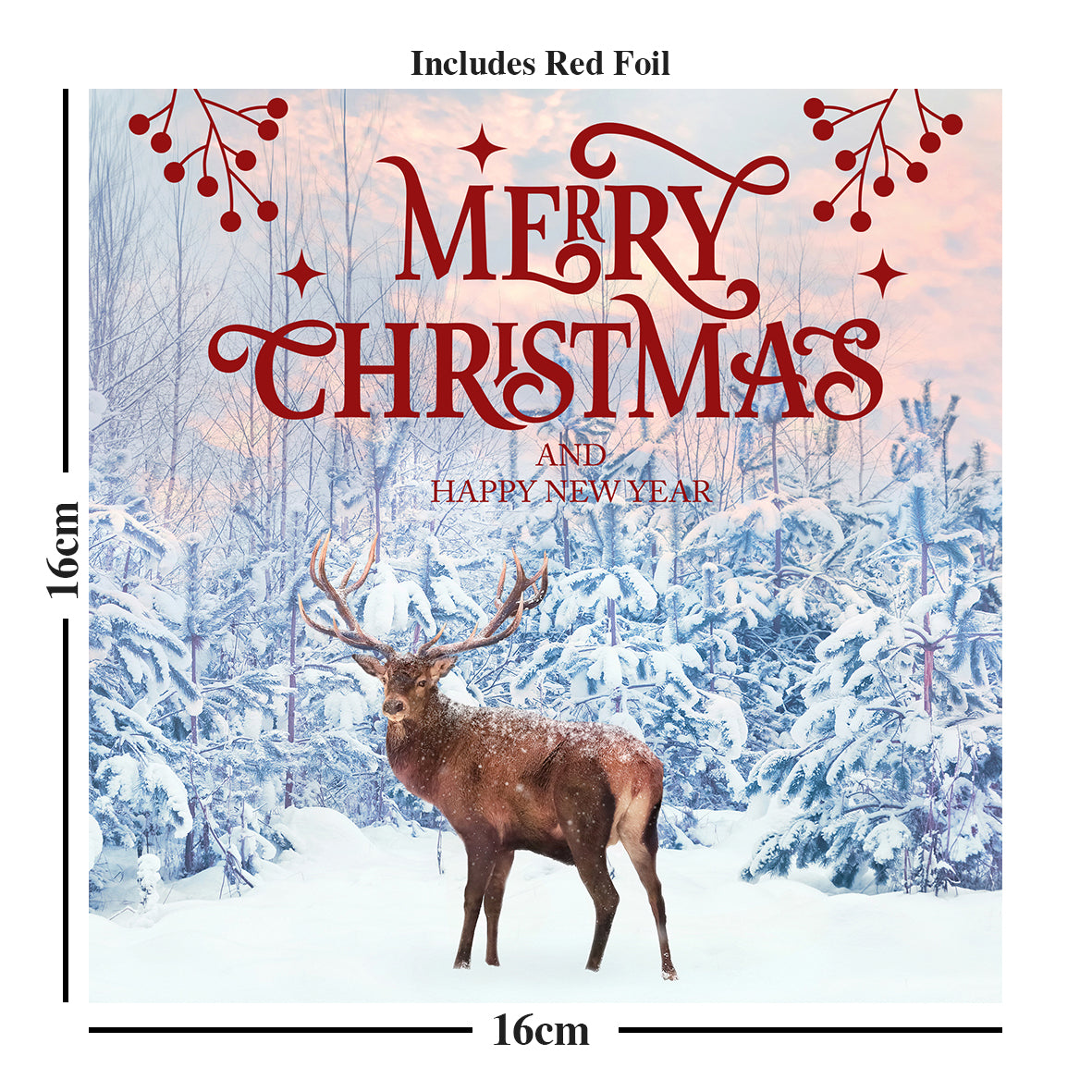 Christmas Cards Deer Winter Scene Multipack