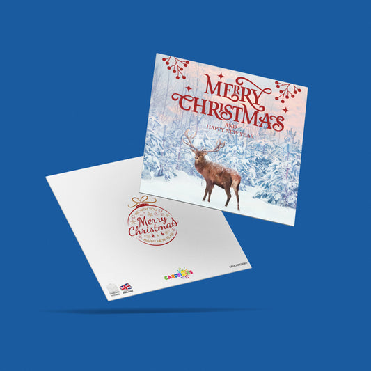 Christmas Cards Deer Winter Scene Multipack