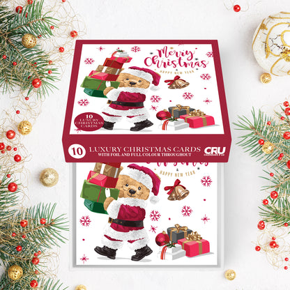 Christmas Cards Teddy Multipack